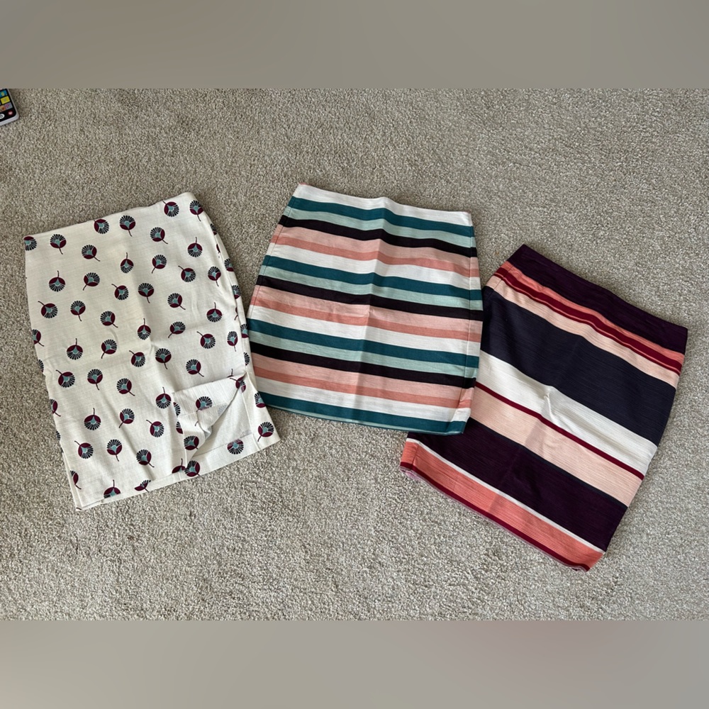 Loft skirts. Two size 4 and one size 6. Excellent condition!